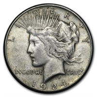 Peace Silver Dollar Extra Fine 1921