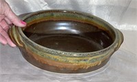 Hand Crafted Oval Crock / Pottery Baking Dish