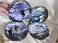 4 Eagle Plates From the Bradford Exchange