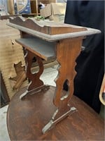 Small Solid Wood Antique Side Phone Table