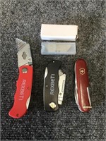 Utility Knives and Pocket Knife Bundle