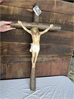 Very Large Jesus on the Cross Crucifix