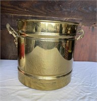 Large Brass Bucket / Flower Pot / Lion Heads