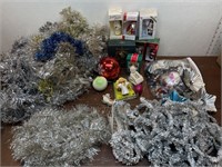 Christmas ornaments, vintage foil bulb reflectors