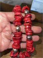 Red Coral Vintage Necklace