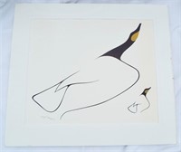 "Mother & Child" Benjamin Chee Chee Matted/Signed
