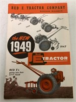 1949 Red E  Garden Tractor Catalog