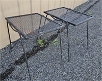 2 mesh patio end tables 18x16"18"