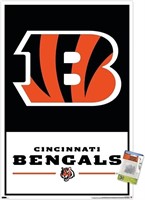 NFL Cincinnati Bengals Wall Poster with Push Pins