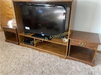 42" Screen LG Television with Entertainment Center