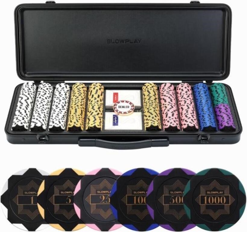 SLOWPLAY Nash Clay Poker Chips 500 PCS  14g