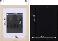 (4) 12"x16" Picture Frames, Yellow