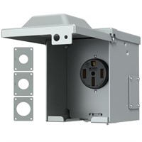 WEBANG 50 Amp RV/EV Power Outlet Box, Enclosed