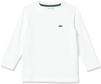 3T, Lacoste Long Sleeve Crew Neck Cotton T-Shirt,