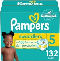 Pampers Diapers Size 5, 132 Count - Swaddlers