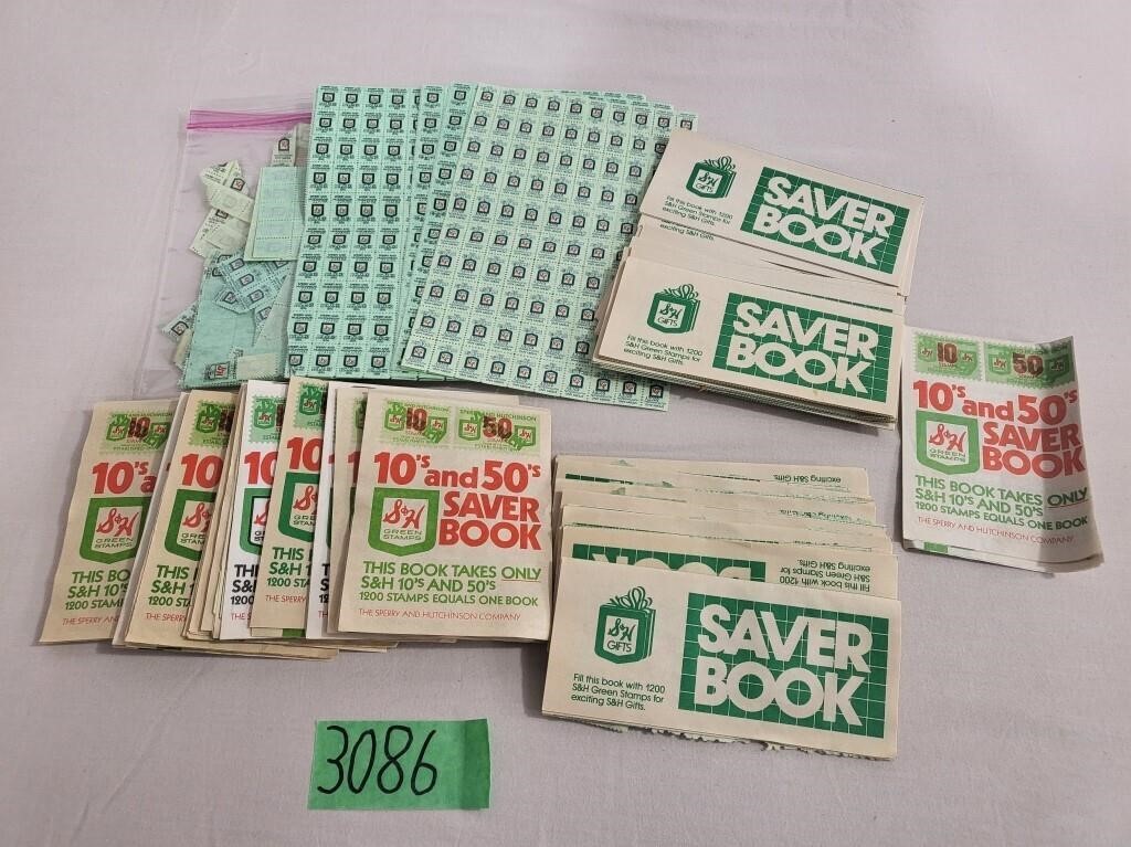 Vintage Lot of S & H Green Stamps & Books