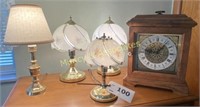 Touch Lamps, Lamp, Clock (Battery Operated)