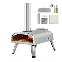 aidpiza Pizza Oven Outdoor 12" Wood Fired Pizza