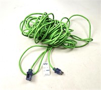 Extension cord with locking plug