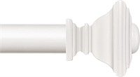 BRIOFOX White Curtain Rods  38-72 inch
