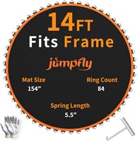 Jumpfly Mat  Fits 14FT Frame  72 V-Rings