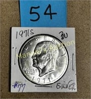 1971-S SILVER EISENHOWER $1
