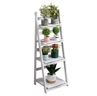 Babion Ladder Shelf, 4-Tier Ladder Bookshelf,