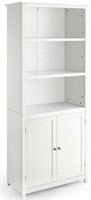 Retail$300 Bookcase Shelving Storage Cabinet