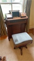 Pump Organ with stool