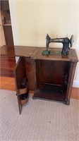 New Florence sewing machine built in cabinet