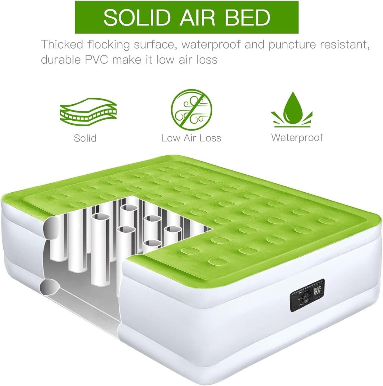 YENING Full Size Air Mattress with Built in Pump R