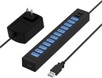 Sabrent 13 Port High Speed USB 2.0 Hub with Power