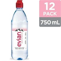 evian Natural Spring Water  25.36 Fl Oz  12 Count