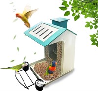 Solar Powered Bird Feeder with Lights  Outdoor Han