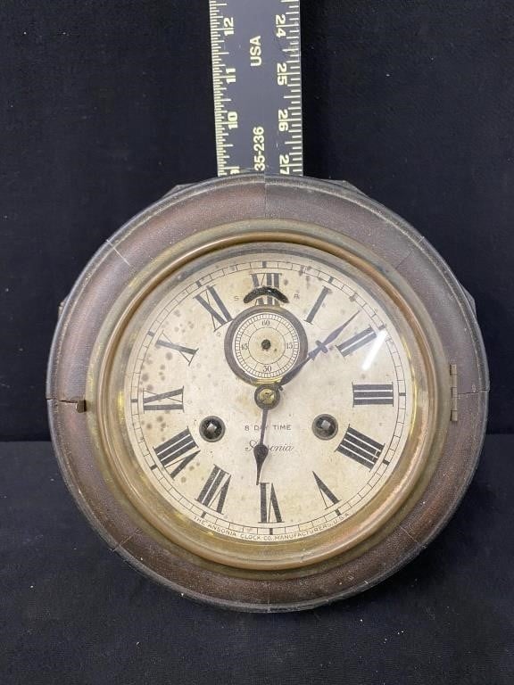 Early Ansonia 8 Day Time Wall Clock