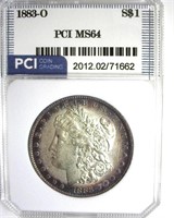 1883-O Morgan PCI MS64 Nice Toning