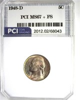 1948-D Nickel MS67+ FFS LISTS $2150