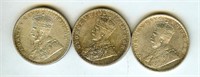 1912-D 1913-B 1918/?-C Silver Rupee India
