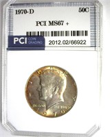 1970-D Kennedy MS67+ LISTS $20000