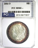 1884-O Morgan MS65+ LISTS $450