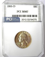 1955-D Quarter MS67 LISTS FOR $14000