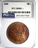1898 Morgan PCI MS65+ Outstanding Color
