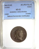 286-310 AD Genius Reverse NNC MS62 Silvered
