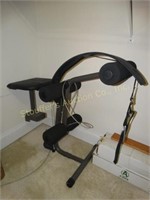 Workout equipment parts (upstairs closet)