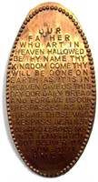 1920 Elongated Penny Lord's Prayer