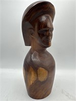 Wood carved statue made in Fiji