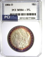 1904-O Morgan PCI MS64+ PL Purple Rim