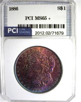 1886 Morgan PCI MS65+ Fabulous Color
