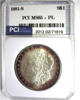 1881-S Morgan MS65+ PL LISTS $425
