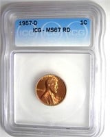 1957-D Cent ICG MS67 RD LISTS $300